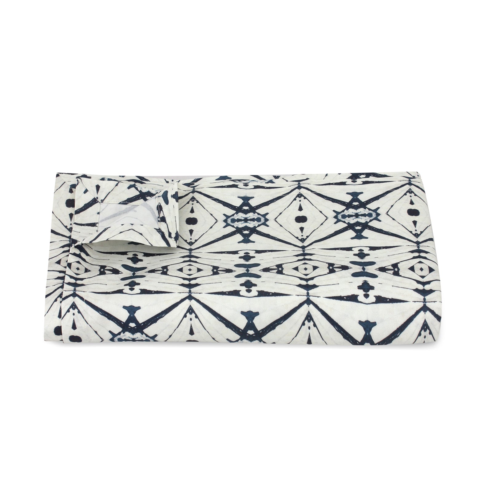Indigo Ikat Cotton Tablecloth