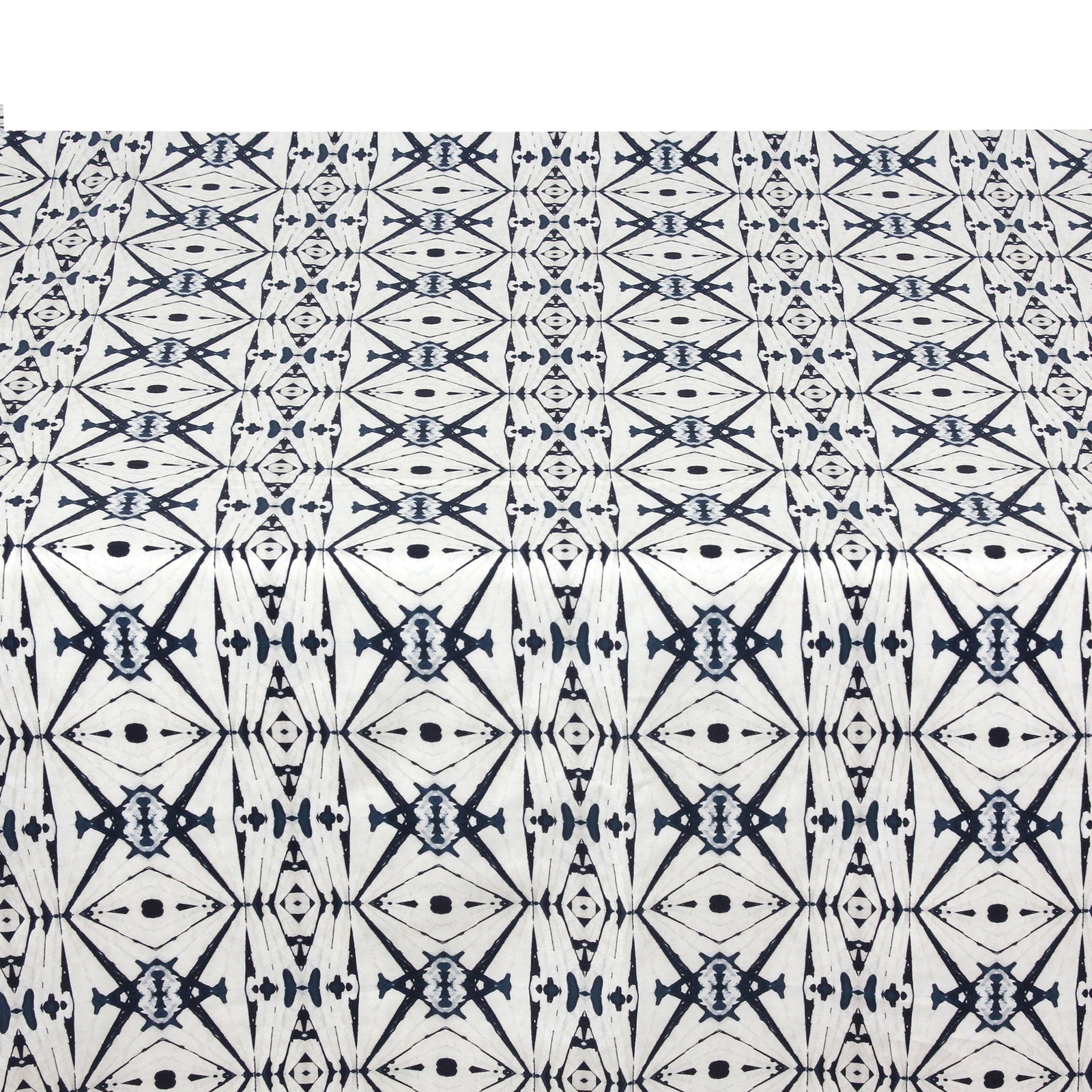 Indigo Ikat Cotton Tablecloth