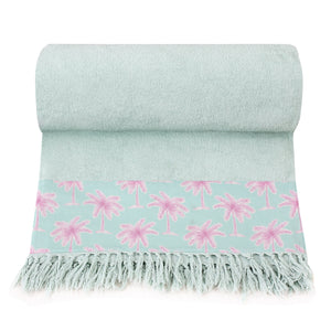 Retro Palms Beach Towel