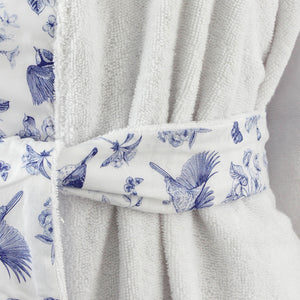 Blue Robins Bathrobe