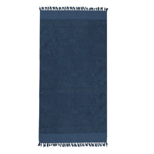 Navy Plain Beach Towel