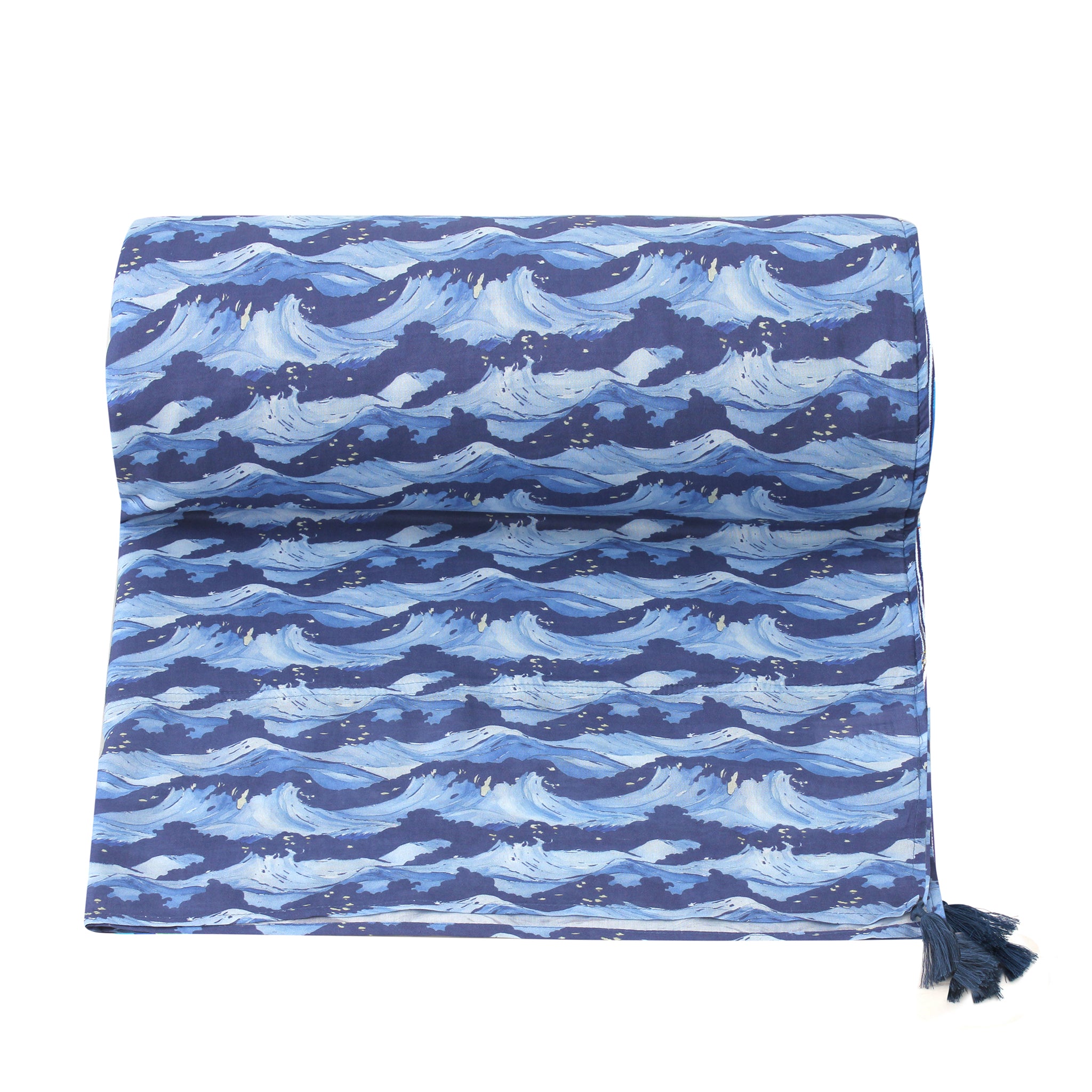 Deep Waves Printed Beach Towel