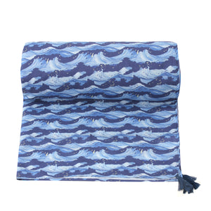 Deep Waves Printed Beach Towel