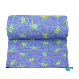 Azure Turtle Printed Beach Towel