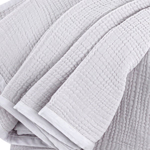 Lilac Cotton Muslin Bedspread
