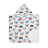 Doodle Faces Bathing Poncho