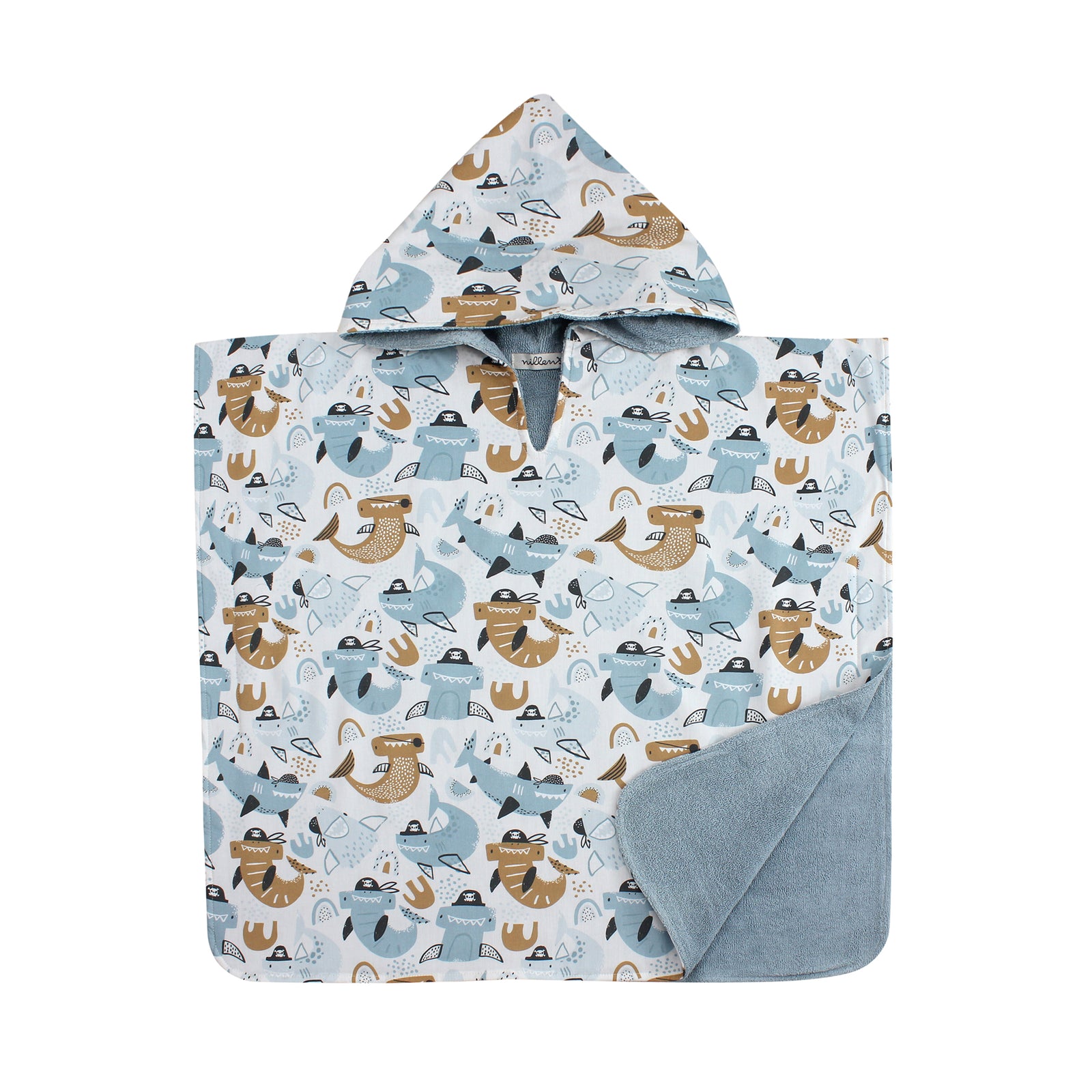 Happy Sharks Large Bathing Poncho
