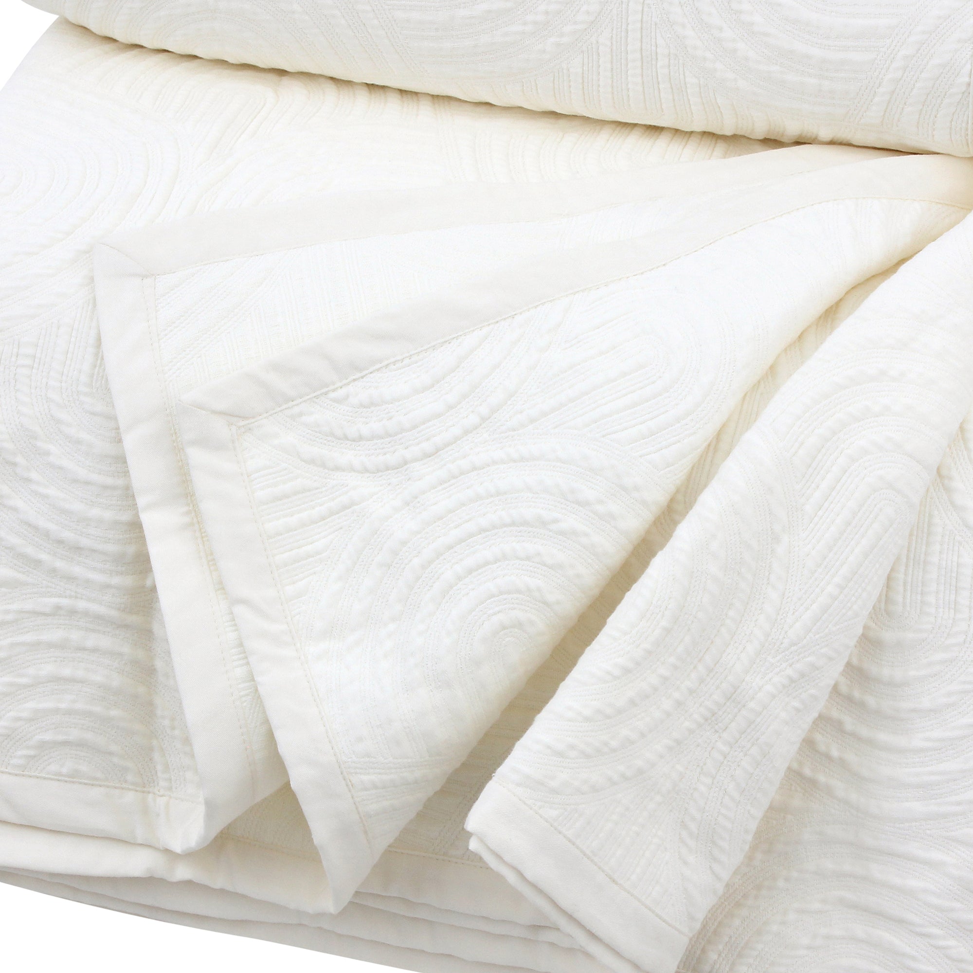 Off-White Aurora Jacquard Bedspread