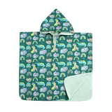 Green Rainbows Large Bathing Poncho
