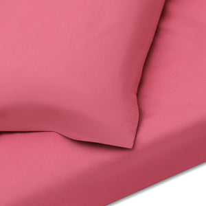 Raspberry Duvet Cover + Pillowcases (350 TC)