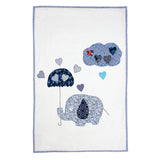 Elephant Baby Blanket (Blue)
