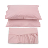 Dusty Pink Fitted Sheet + Pillowcases