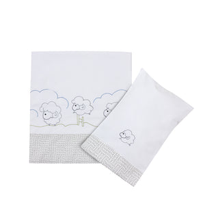 Sheep Baby Sheet Set (Grey)