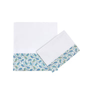 Blue Mini Paisley Baby Sheet Set