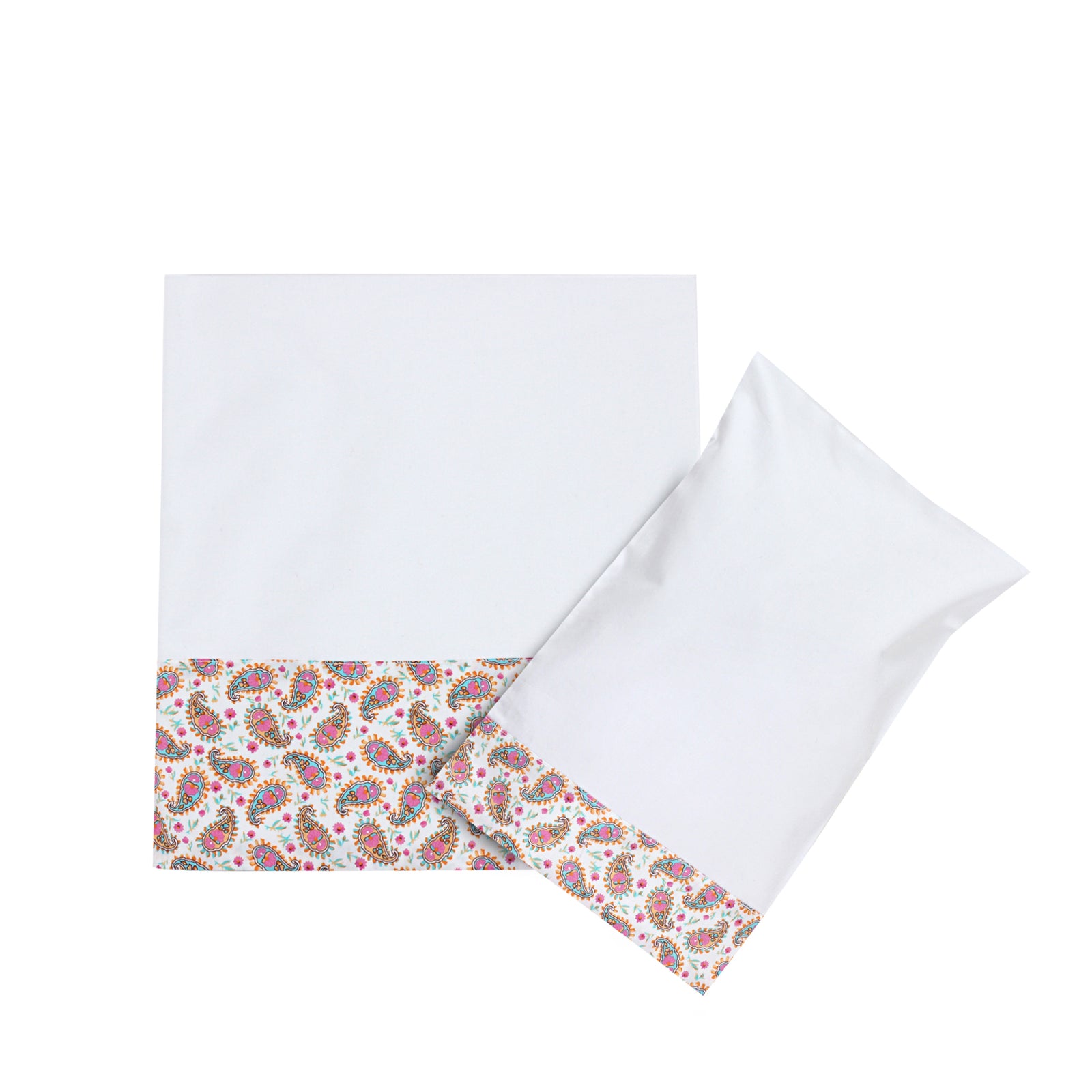 Pink Mini Paisley Baby Sheet Set