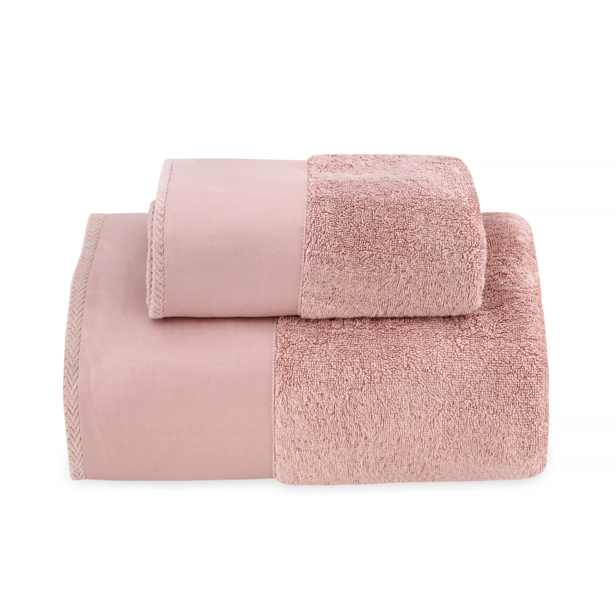 Dusty Rose Plain Bath Towel Set