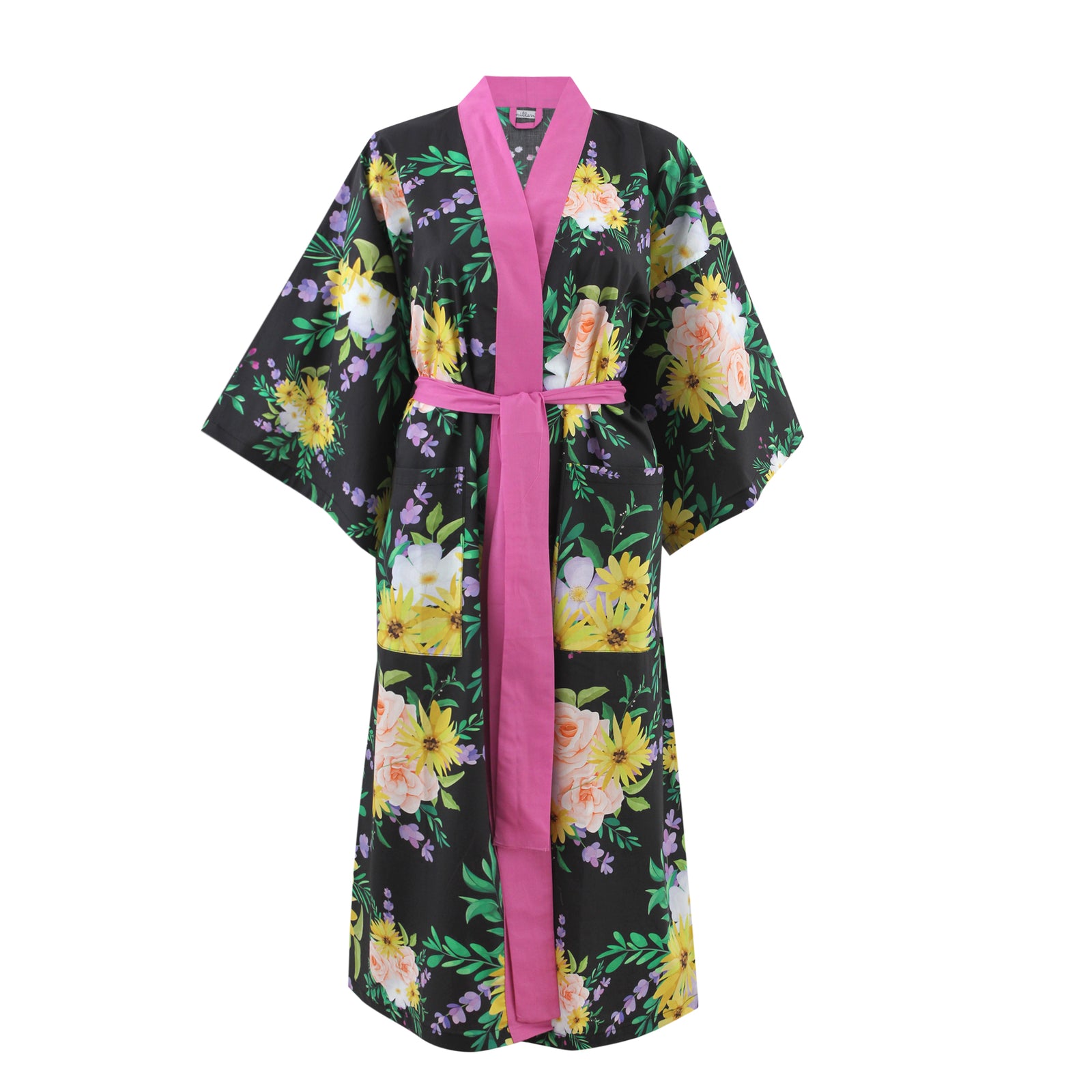 Big Dahlia Classic Cotton Kimono