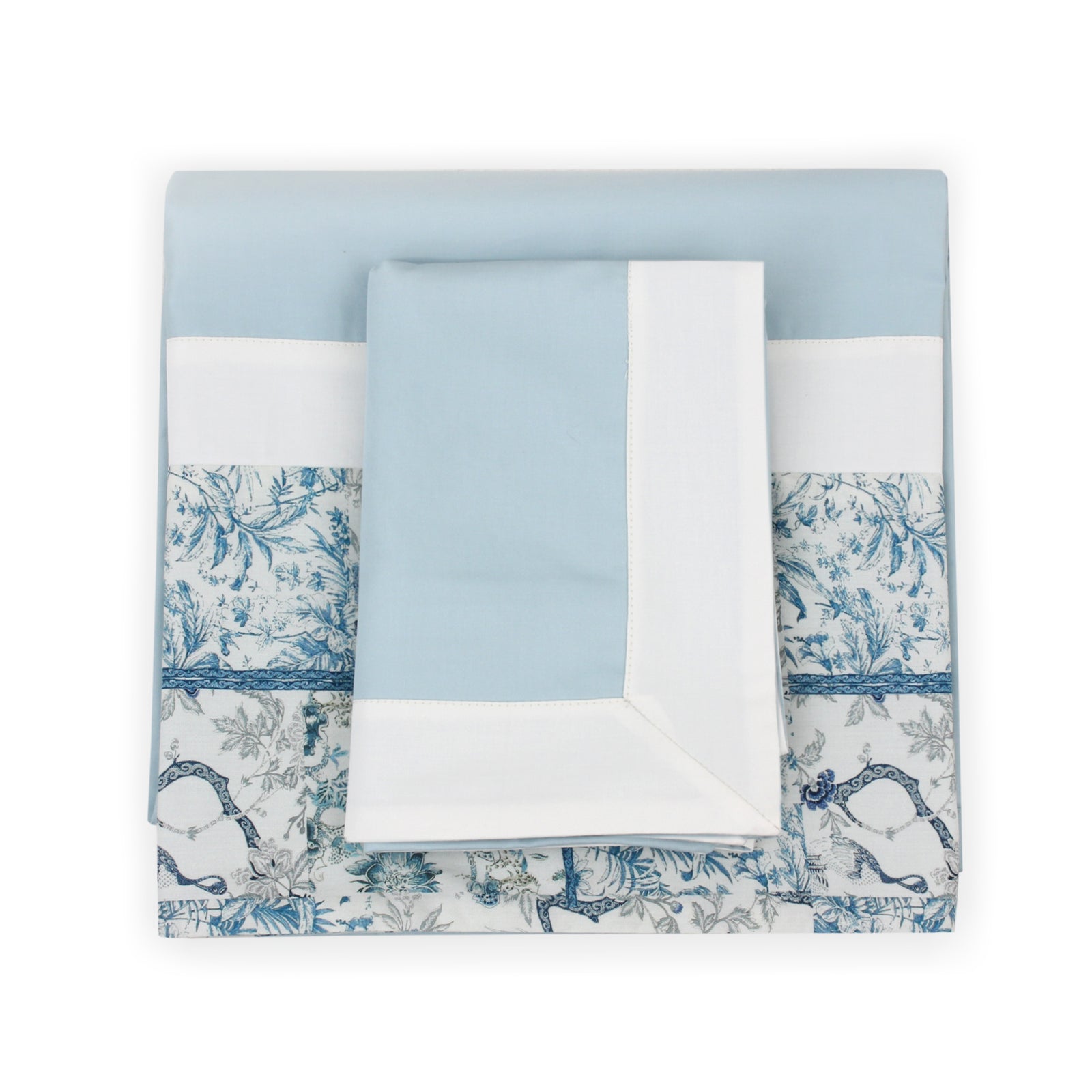 Peacock Sheet + Pillowcases