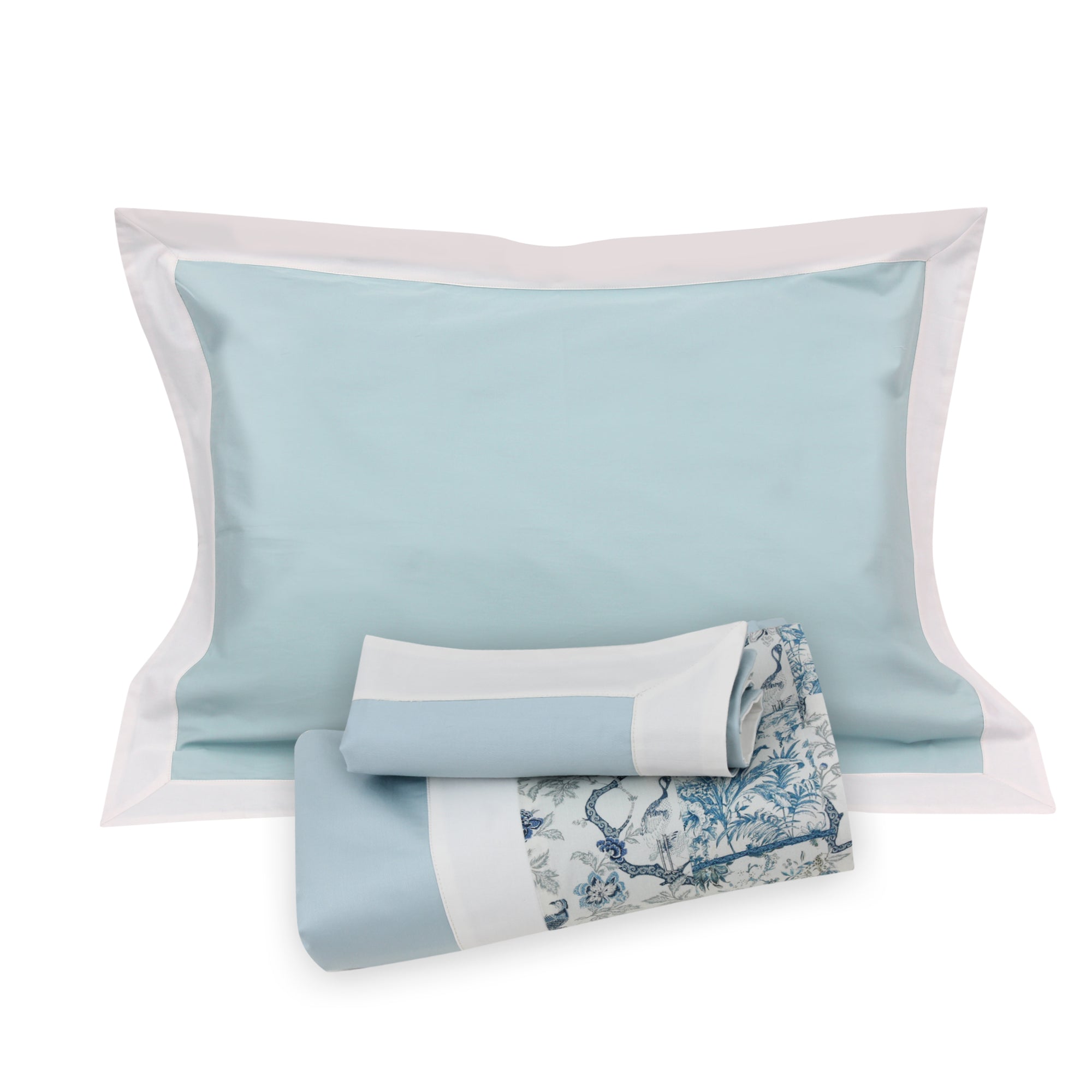 Peacock Sheet + Pillowcases