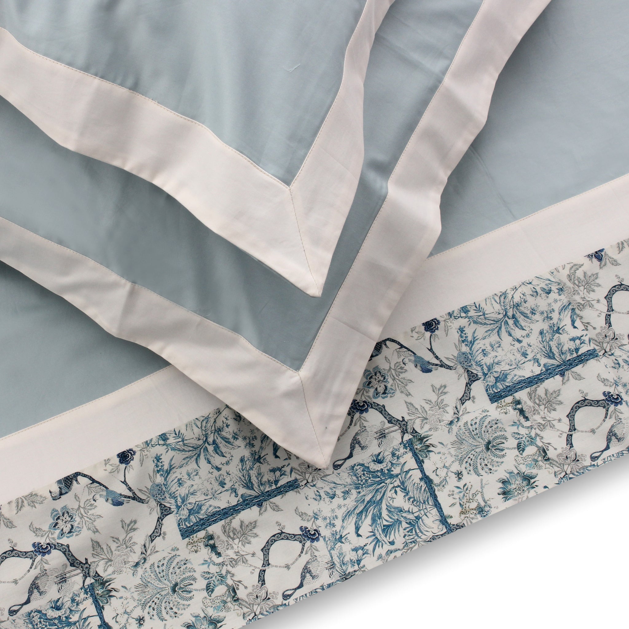Peacock Sheet + Pillowcases