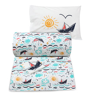 Beach Sketch Printed Duvet + Pillowcases