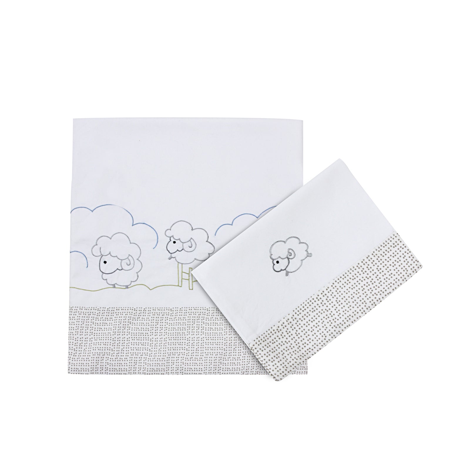 Sheep Baby Sheet Set (Grey)