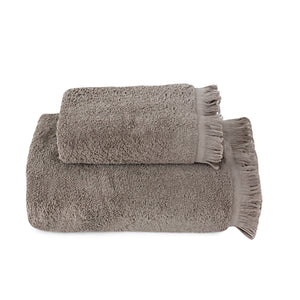 Biscotti Beige Fringe Bath Towel Set