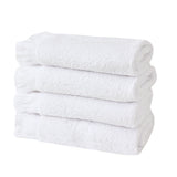 Frost White Fringe Hand Towels (Set of 4)