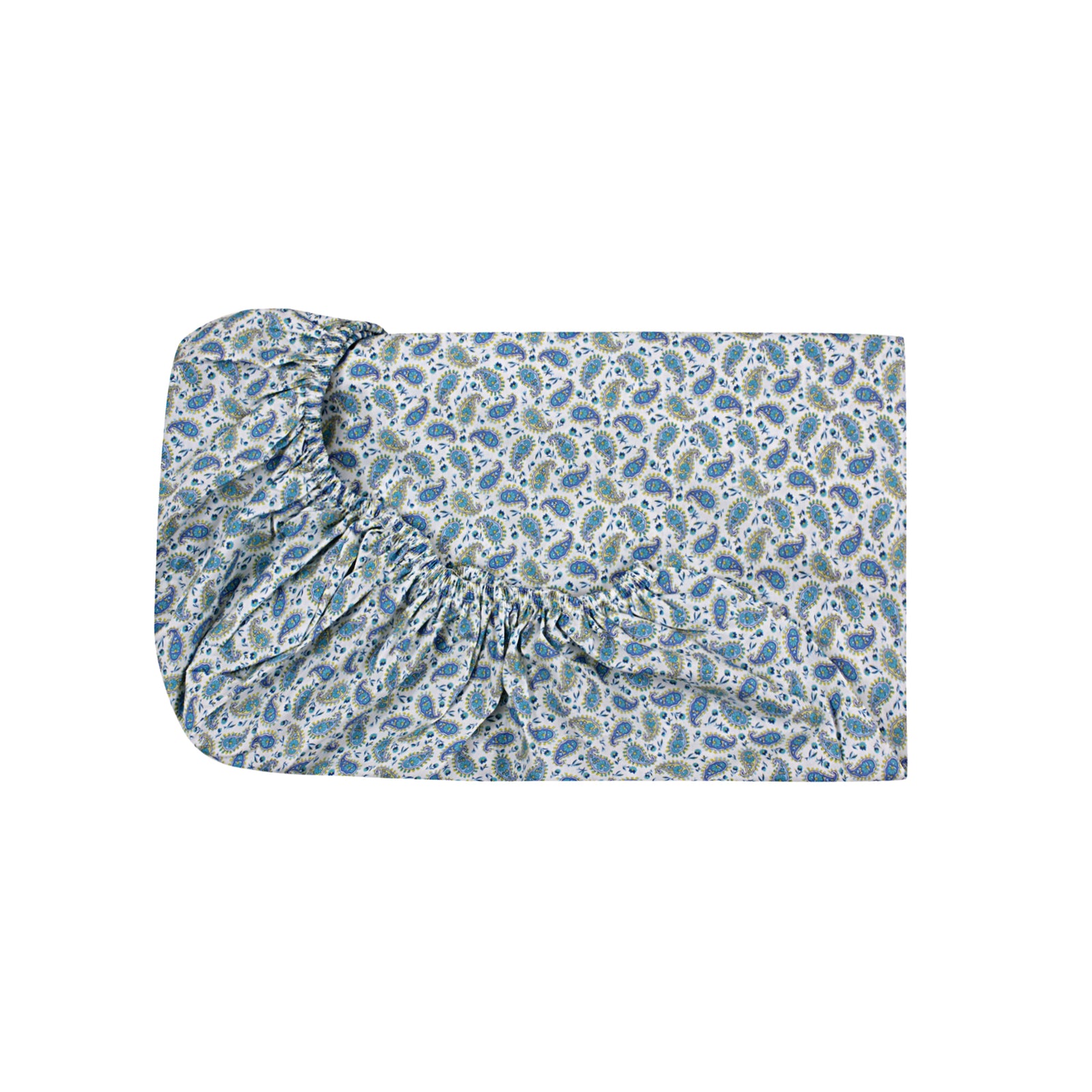Blue Mini Paisley Baby Sheet Set