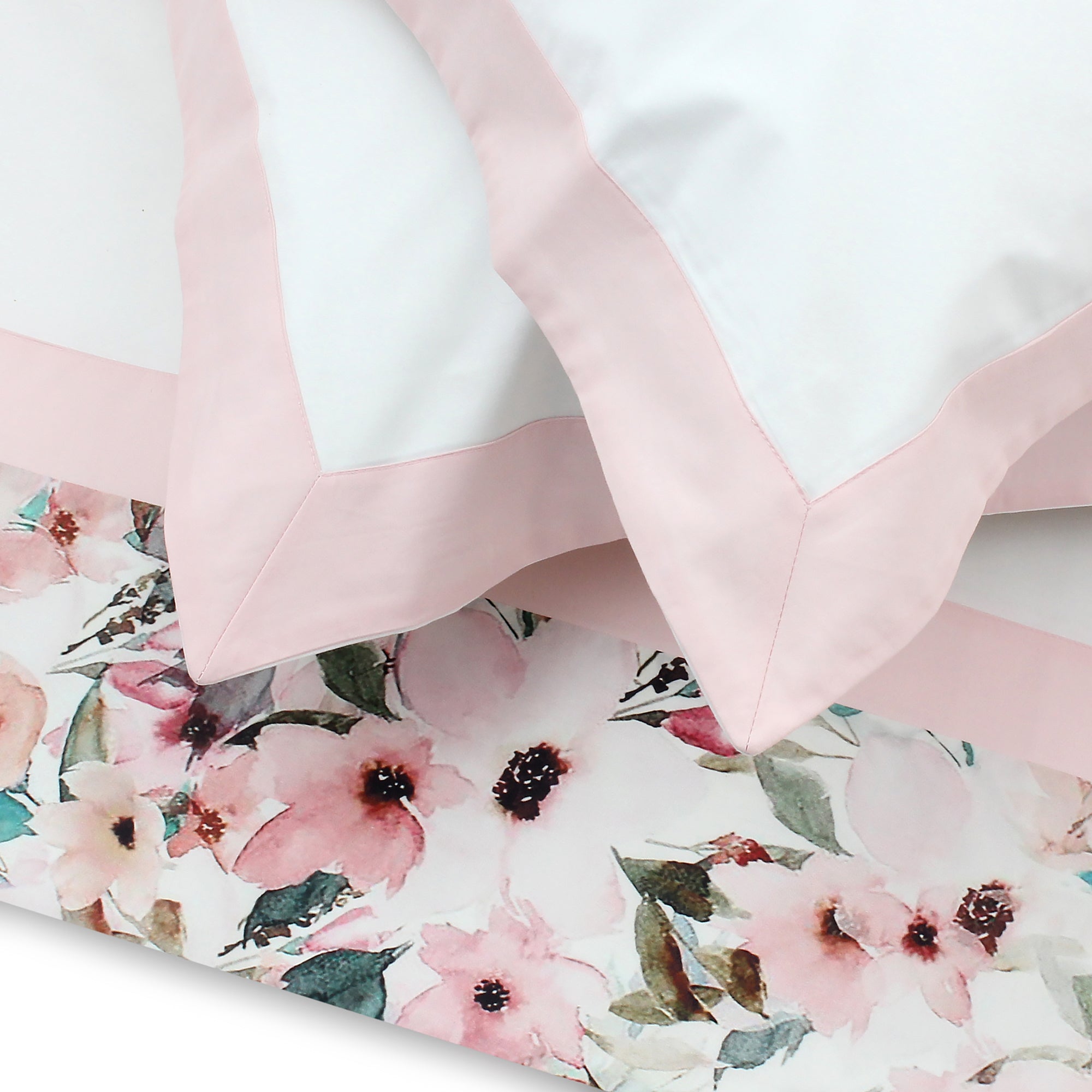 Aquarelle Flowers Sheet + Pillowcases