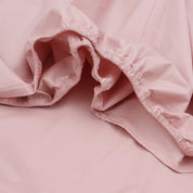 Dusty Pink Fitted Sheet + Pillowcases