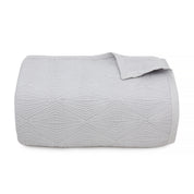Light Grey Diamond Jacquard Bedspread