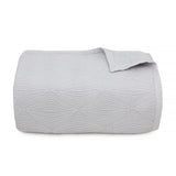 Light Grey Diamond Jacquard Bedspread
