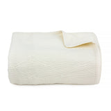 Off-White Diamond Jacquard Bedspread