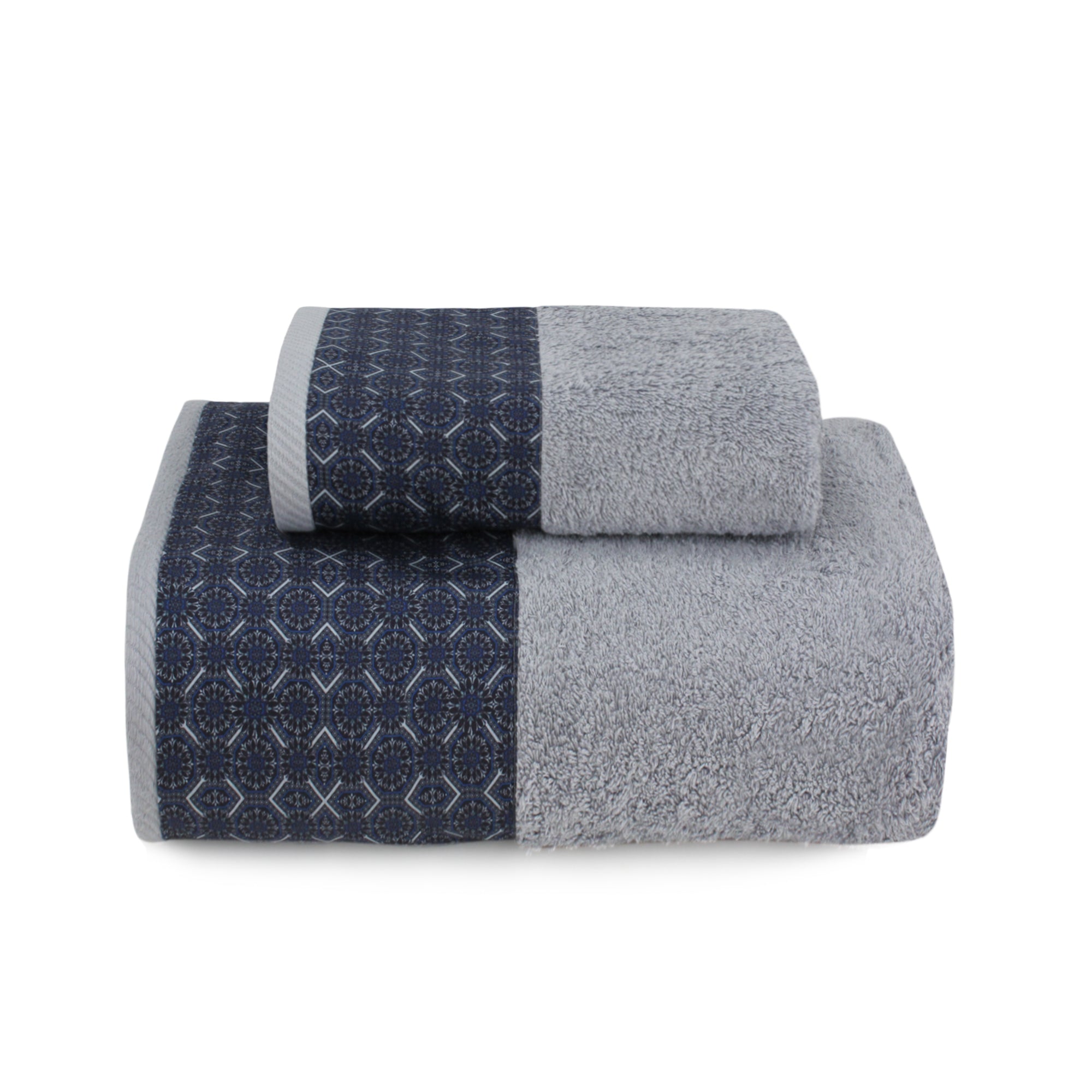 Kaleidoscope Bath Towel Set (Grey)