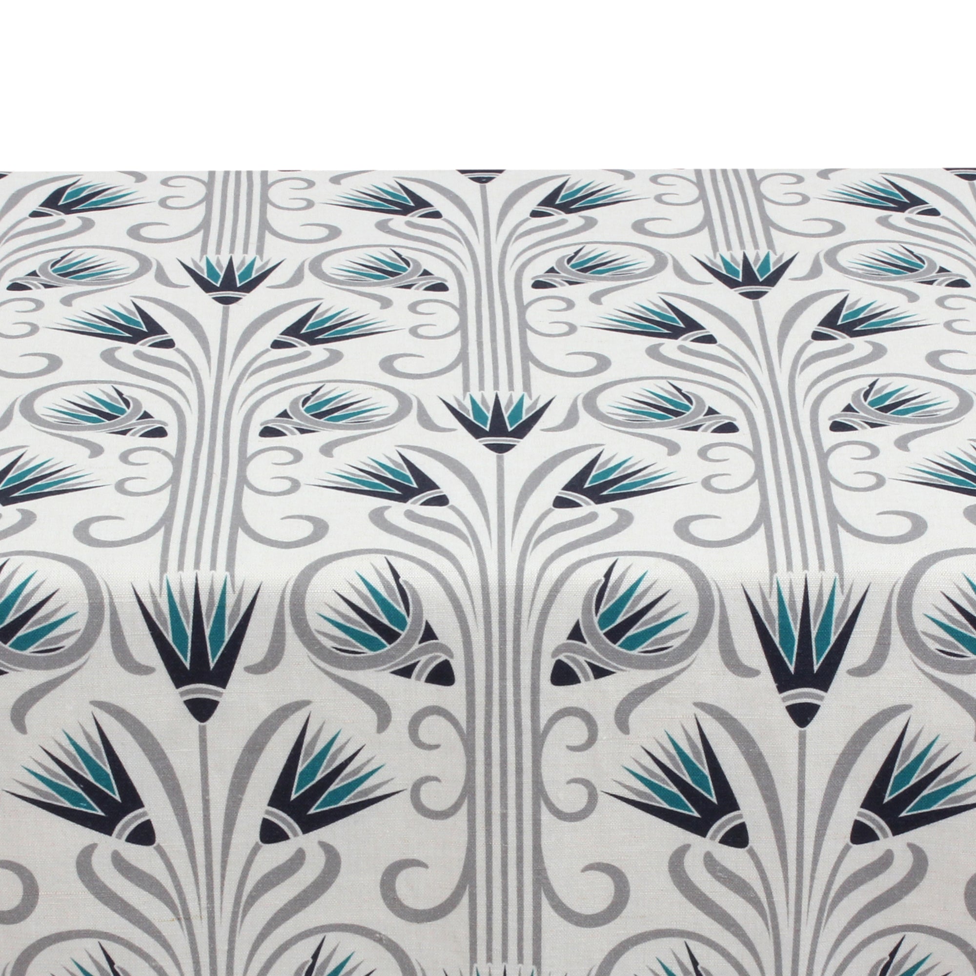 Blue Lotus Linen Tablecloth