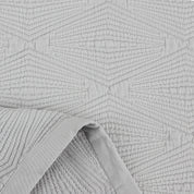 Light Grey Diamond Jacquard Bedspread