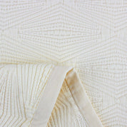 Off-White Diamond Jacquard Bedspread