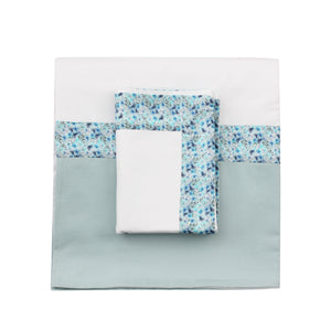 Blue Lilies Sheet + Pillowcases