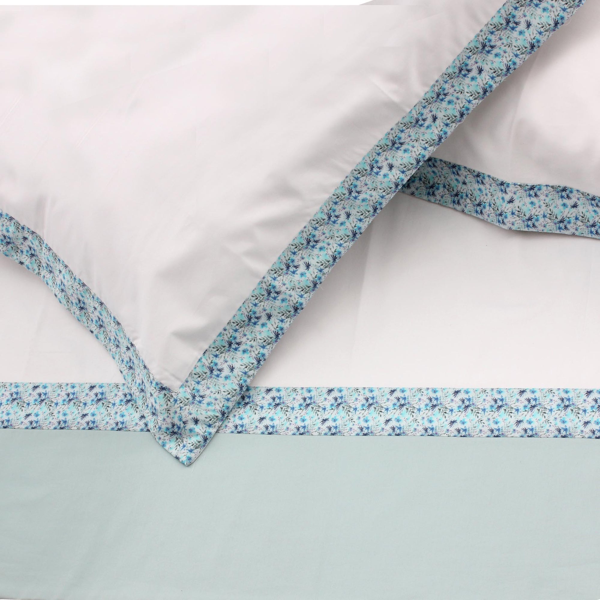 Blue Lilies Sheet + Pillowcases
