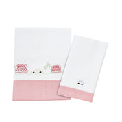 Red Bus Baby Sheet Set