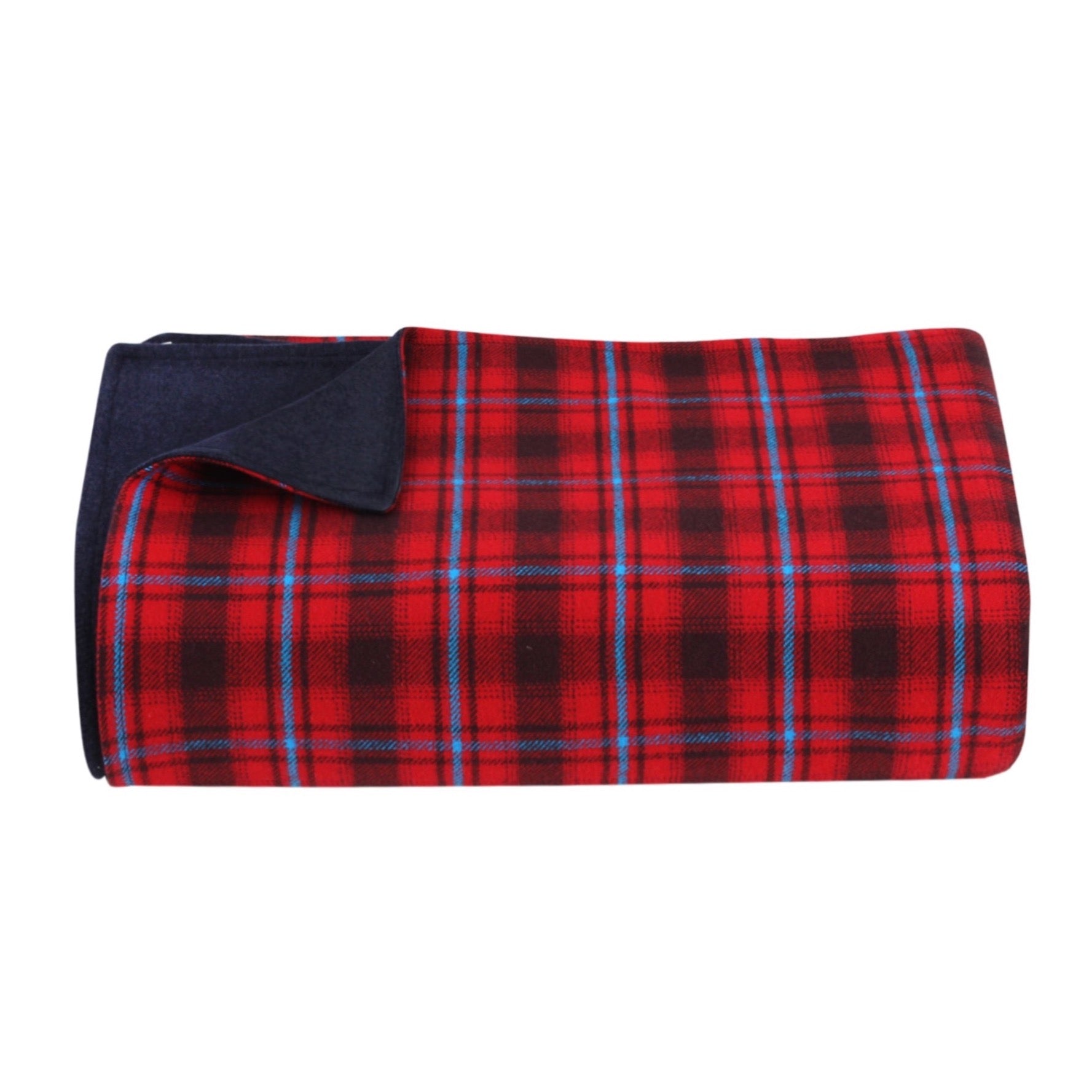 Red/Blue Checkered Throw Blanket