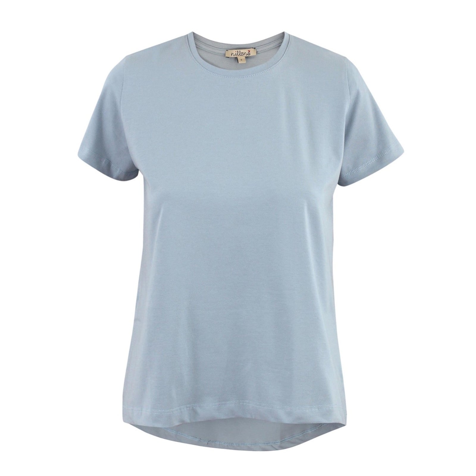 Light Blue Round Neck T-Shirt