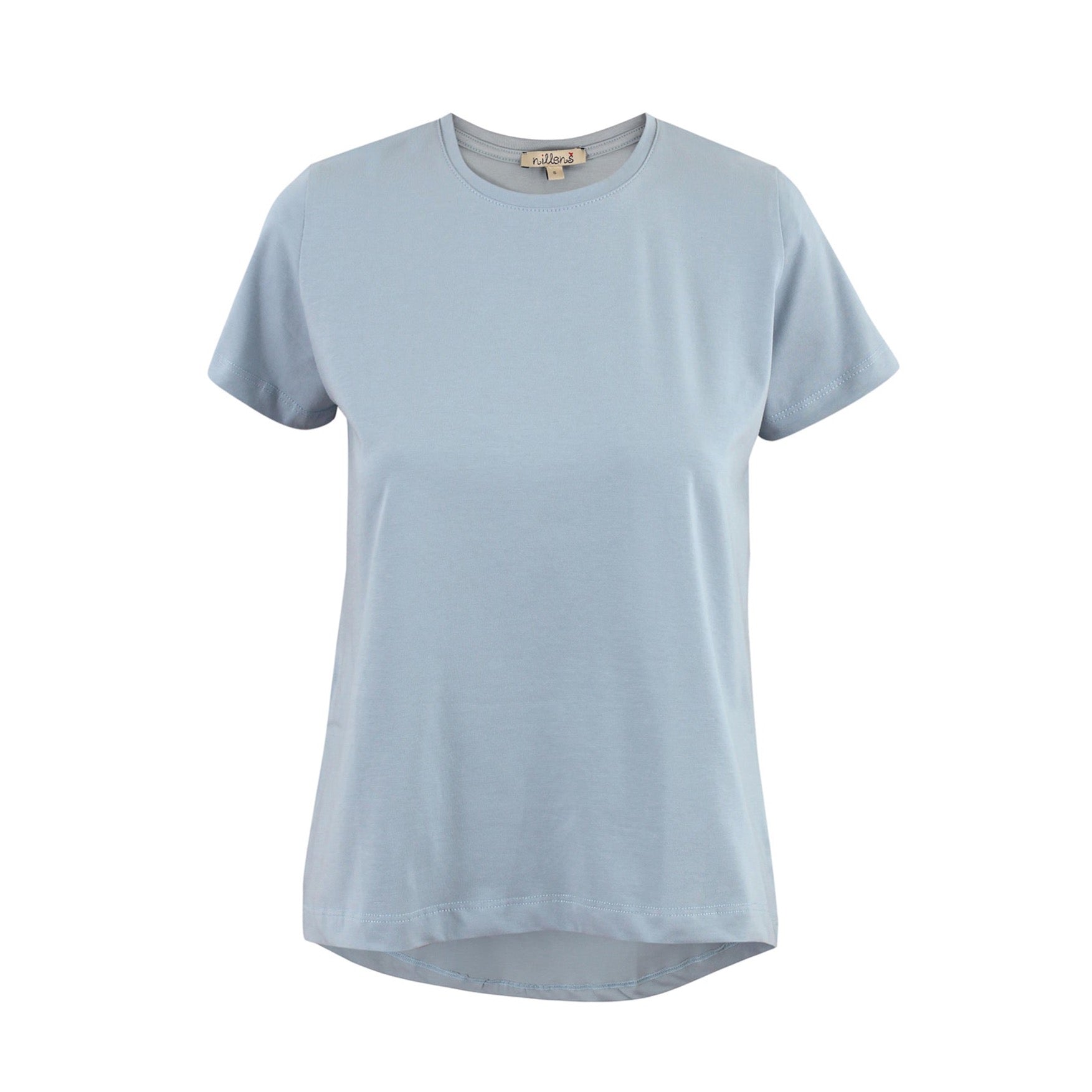 Light Blue Round Neck T-Shirt