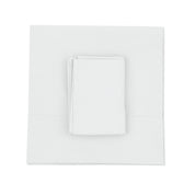 White Flat Sheet + Pillowcases