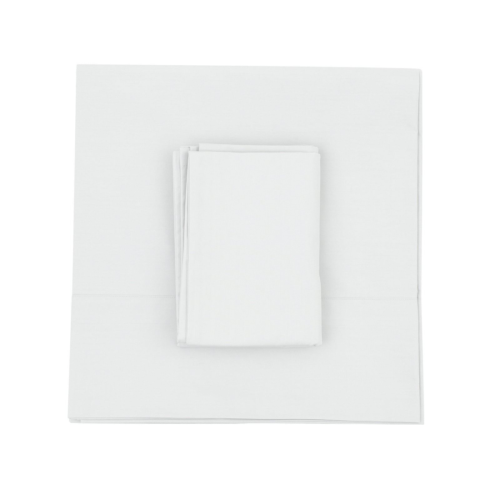 White Flat Sheet + Pillowcases (350 TC)