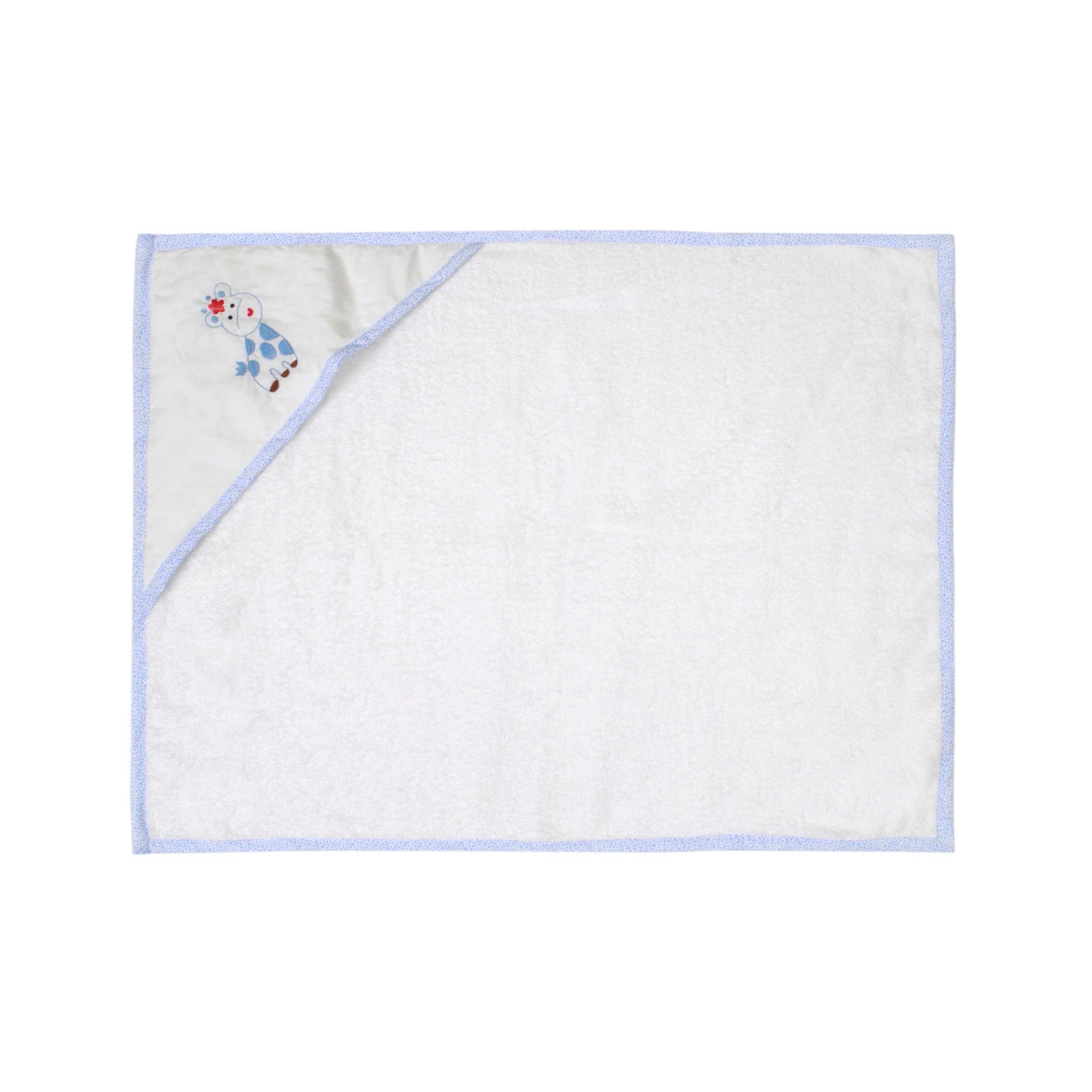 Blue Giraffe Hooded Baby Towel (0-2Y)