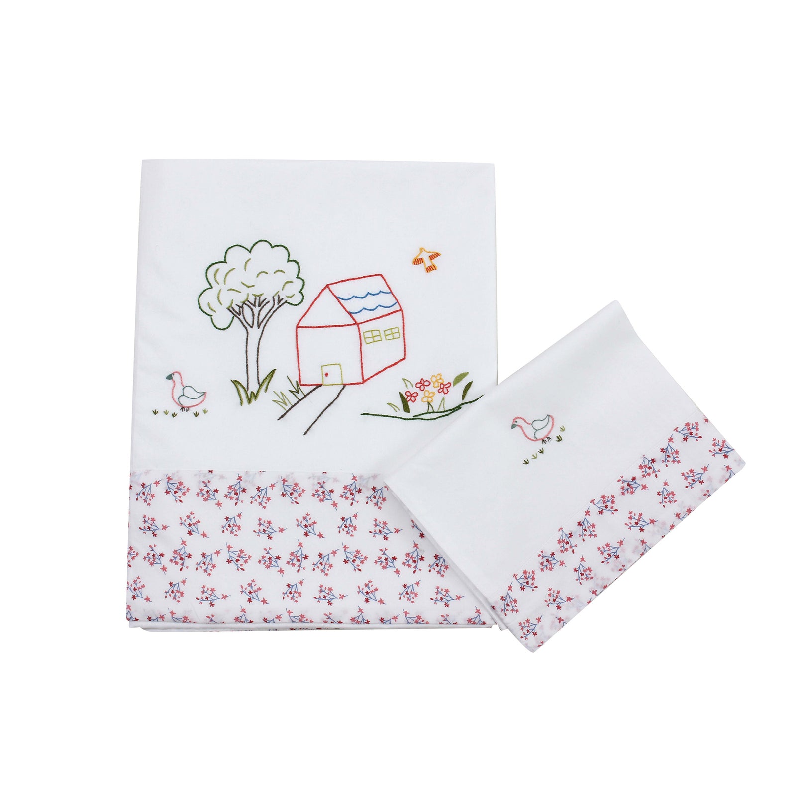 Farmhouse Sheet Set (Pink)