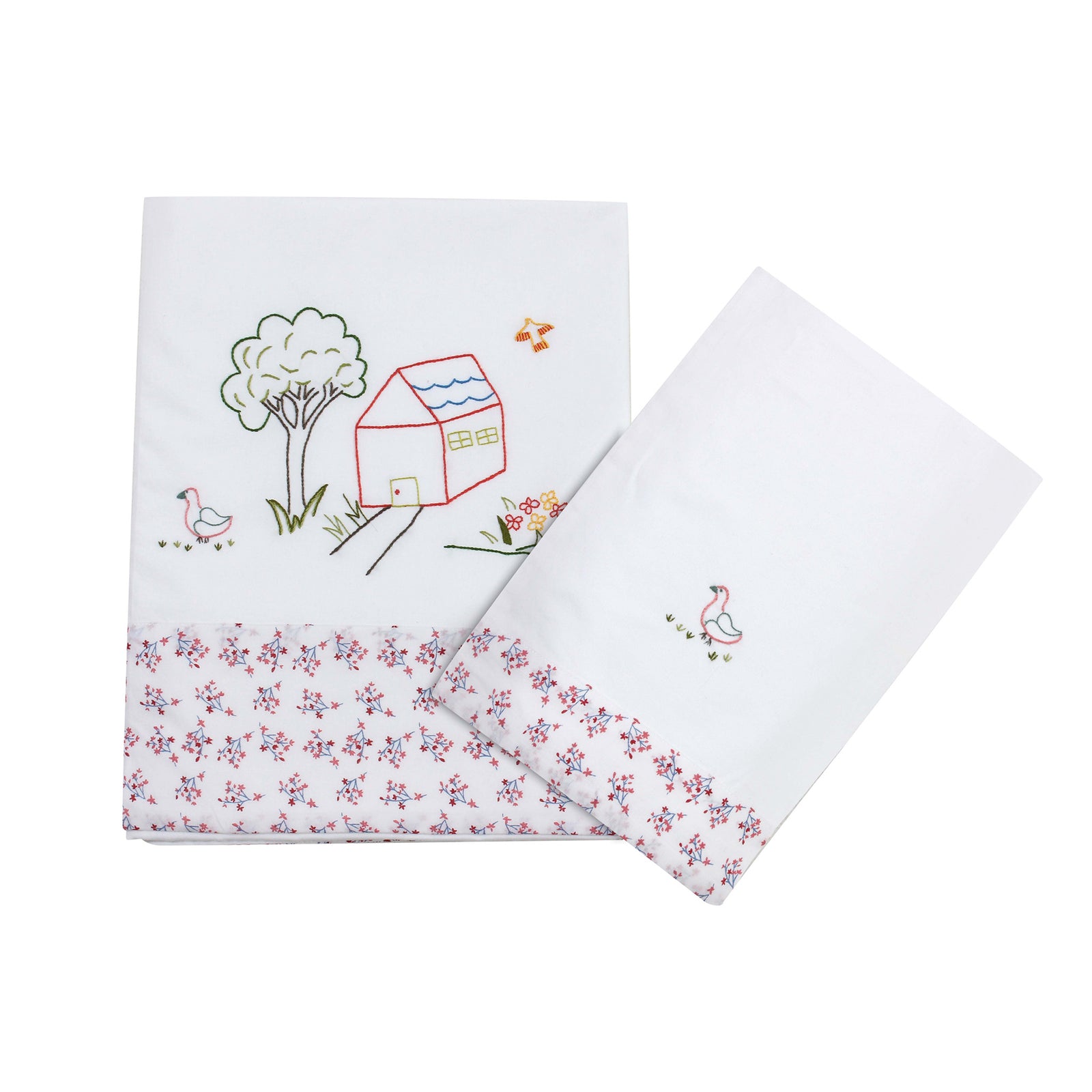 Farmhouse Sheet Set (Pink)