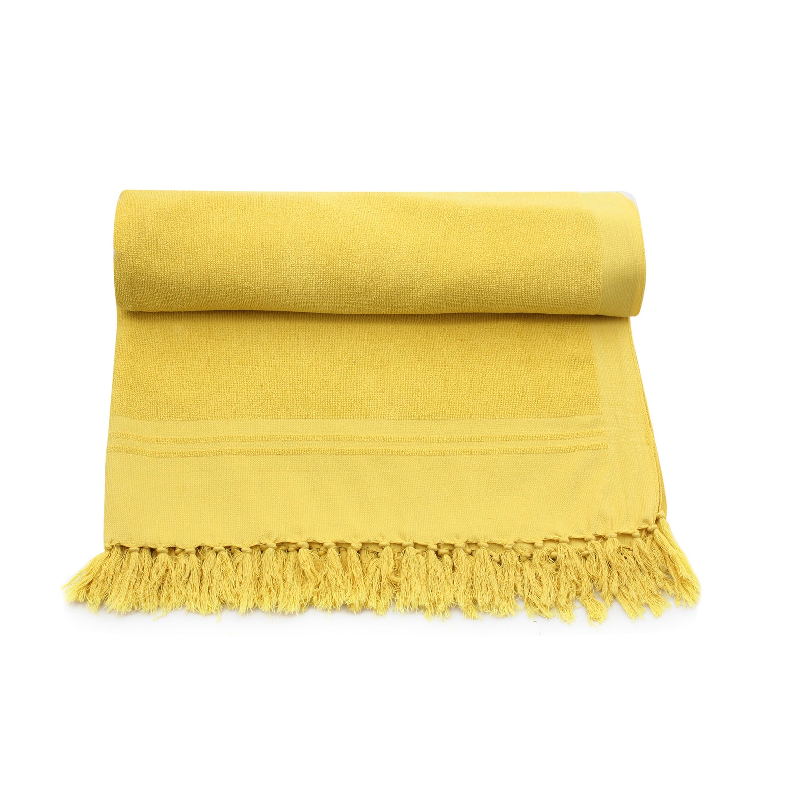 Yellow Plain Beach Towel